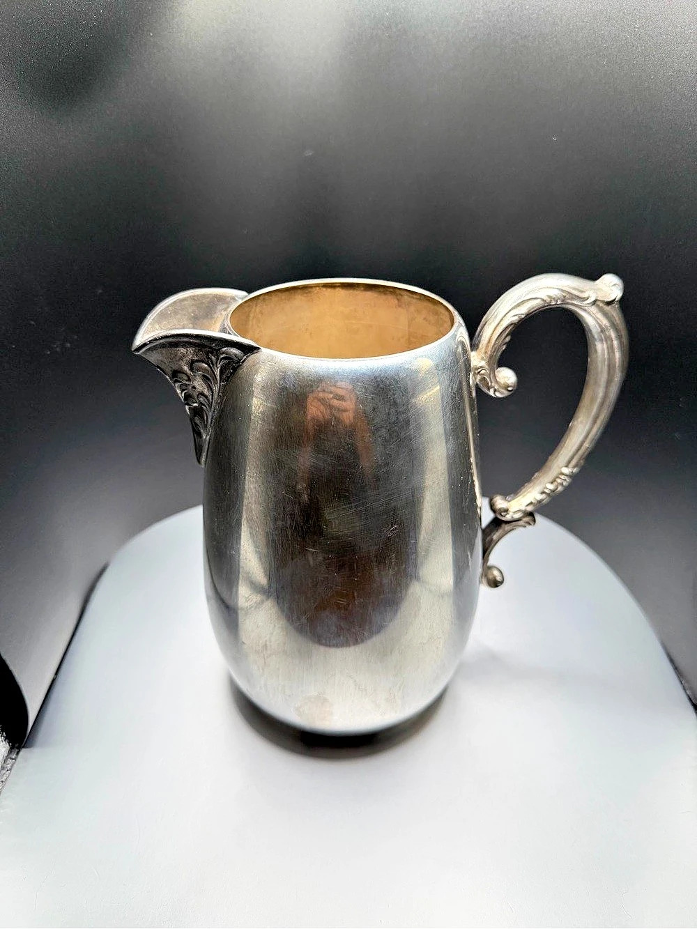 Antique William Rogers 417 Silver Ornate Pitcher